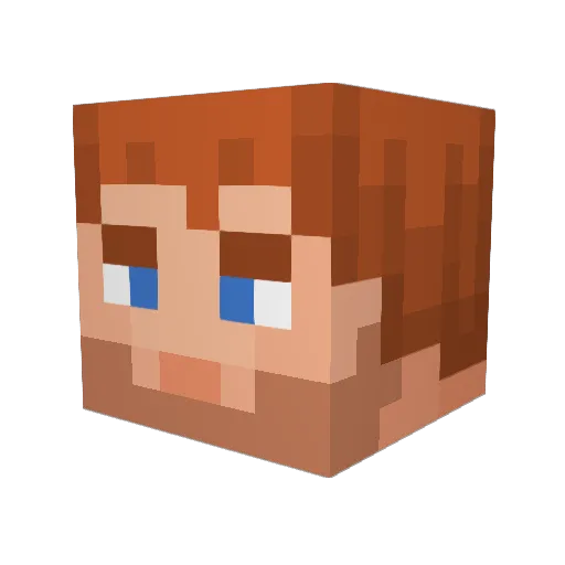 TodesSchatten Minecraft avatar head, 3D render