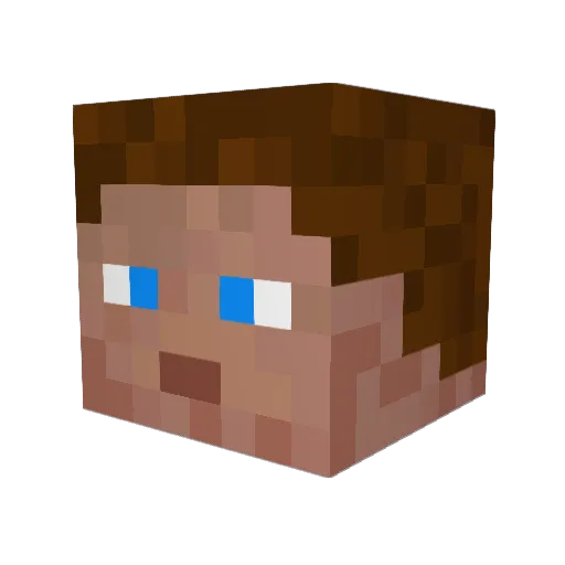 Todeshoden Minecraft avatar head, 3D render