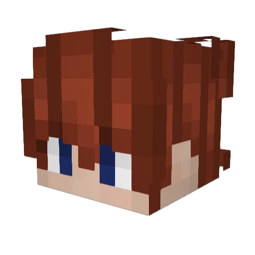 Todessengel Minecraft avatar head, 3D render