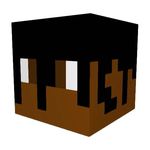 Todeswunsch_ Minecraft avatar head, 3D render