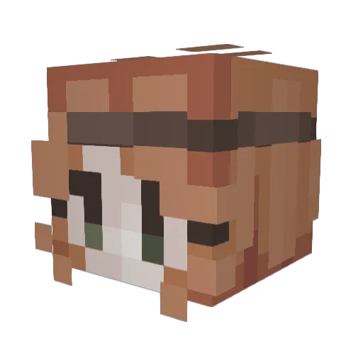 Todo32 Minecraft avatar head, 3D render