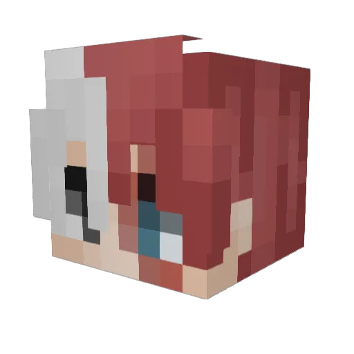 TodorokiShoto123 Minecraft avatar head, 3D render