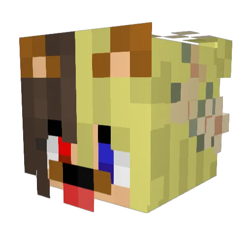 Todoroki_Jojo Minecraft avatar head, 3D render