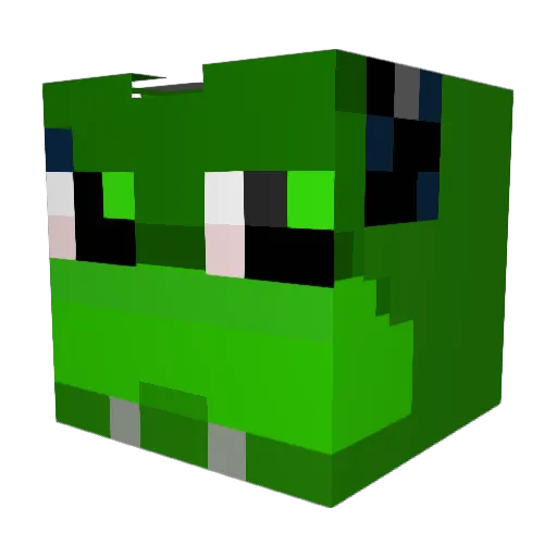 Todpod7 Minecraft avatar head, 3D render