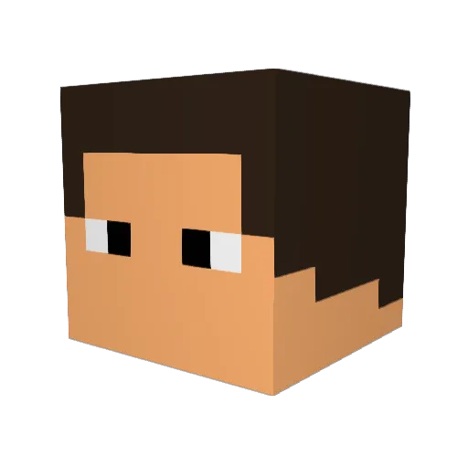 Tody777 Minecraft avatar head, 3D render