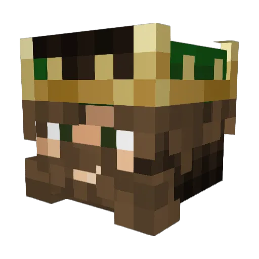 ToeDrag225 Minecraft avatar head, 3D render