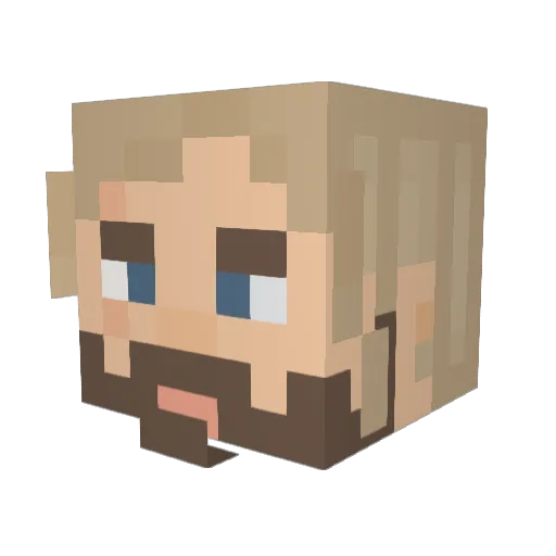 Toe_nae45 Minecraft avatar head, 3D render