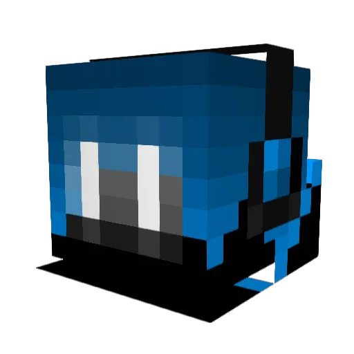 Toegi Minecraft avatar head, 3D render