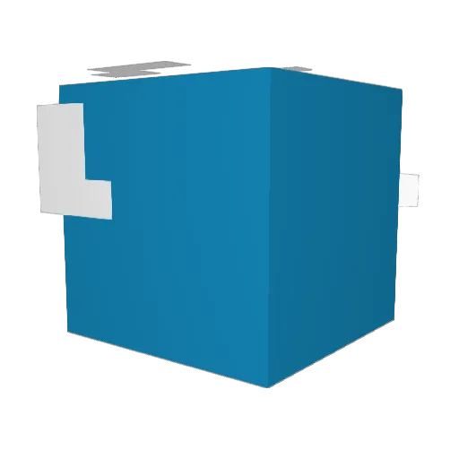 Toehead12 Minecraft avatar head, 3D render