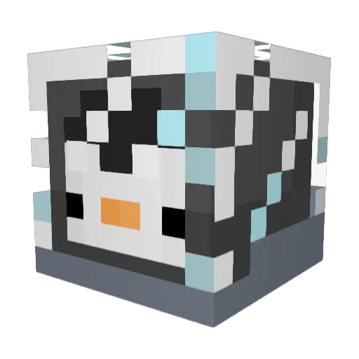 Toekann Minecraft avatar head, 3D render