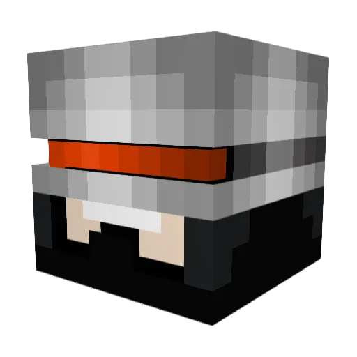 Toeken42 Minecraft avatar head, 3D render