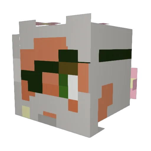 ToferTT Minecraft avatar head, 3D render