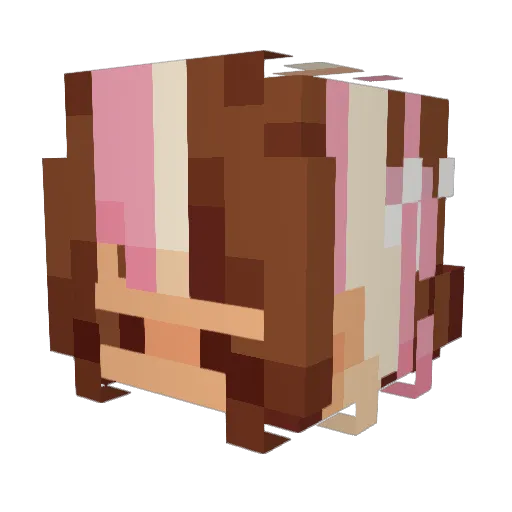 Toffea_ Minecraft avatar head, 3D render