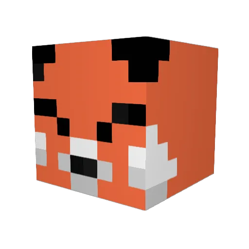 ToffeeBar Minecraft avatar head, 3D render