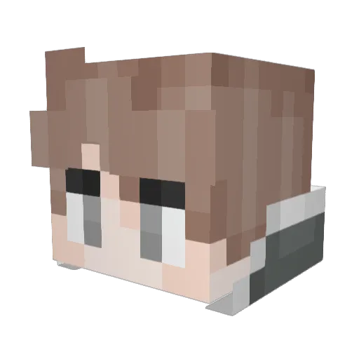 ToffeeCream Minecraft avatar head, 3D render