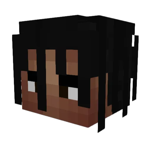 ToffeeDip Minecraft avatar head, 3D render