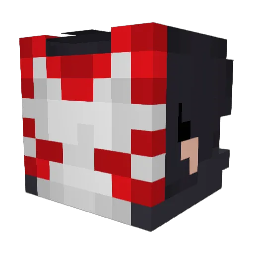 Toffeu Minecraft avatar head, 3D render