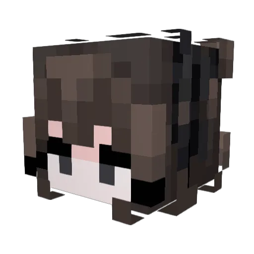 Toffi0 Minecraft avatar head, 3D render