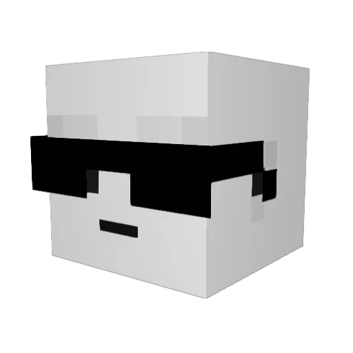 Toffix3d Minecraft avatar head, 3D render