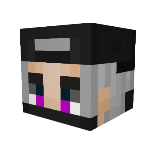 Toffles9000 Minecraft avatar head, 3D render