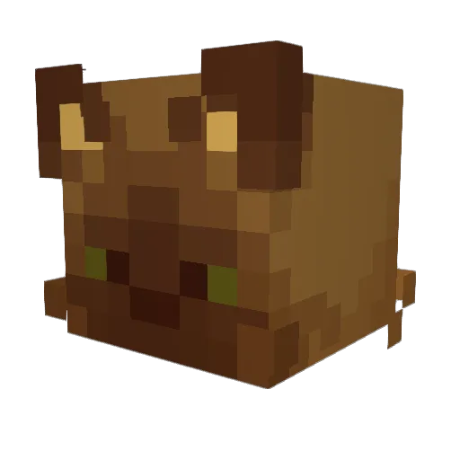 Toffrel Minecraft avatar head, 3D render