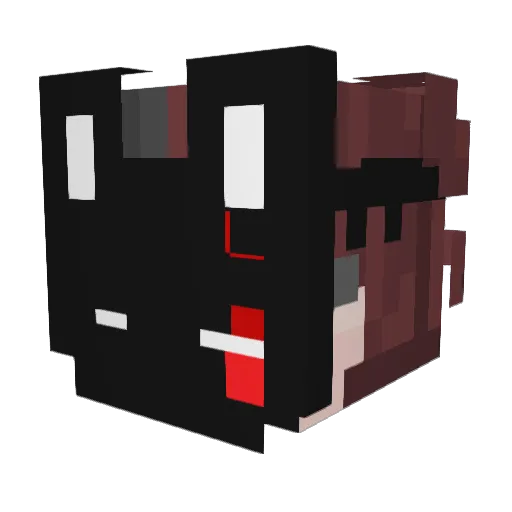 Toffty Minecraft avatar head, 3D render