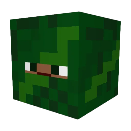 Toforenz Minecraft avatar head, 3D render