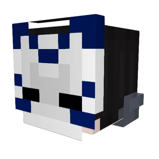 TofuIsSleepy Minecraft avatar head, 3D render