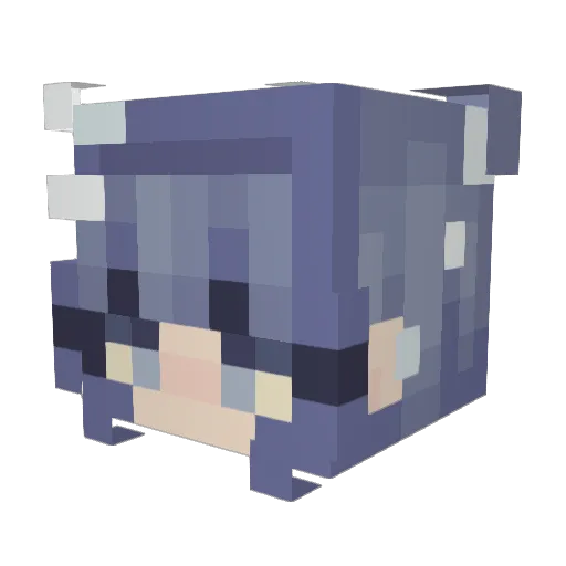 TofuOwl Minecraft avatar head, 3D render