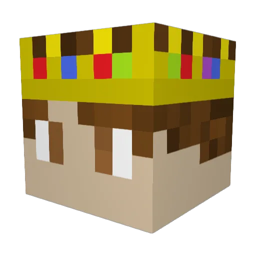Tofumary Minecraft avatar head, 3D render