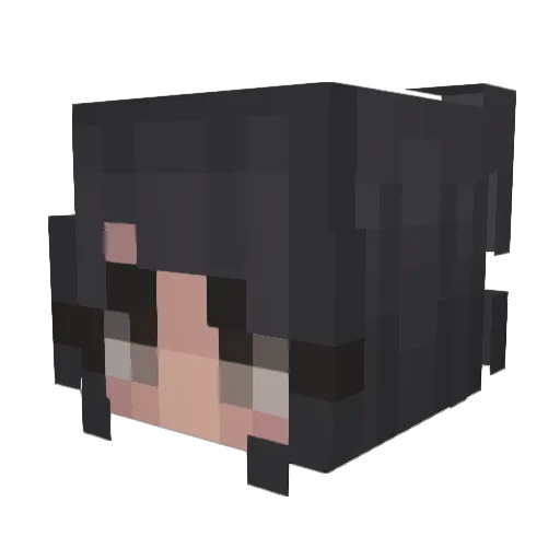 Togaaa Minecraft avatar head, 3D render