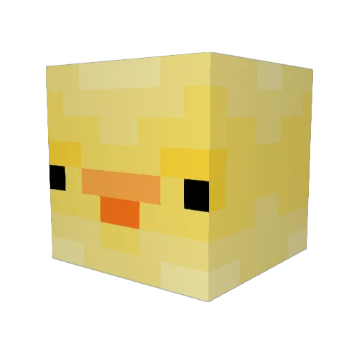 Togatan Minecraft avatar head, 3D render