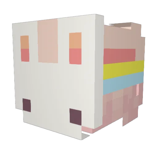 Togathedestroyer Minecraft avatar head, 3D render