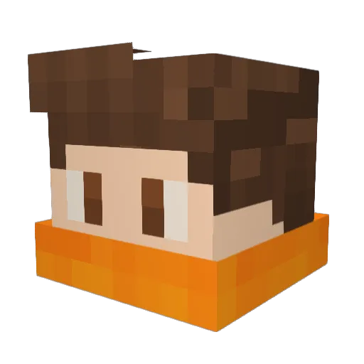 Togax8 Minecraft avatar head, 3D render