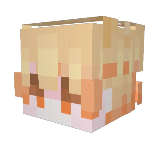 Toge_Inumaki_jjk Minecraft avatar head, 3D render