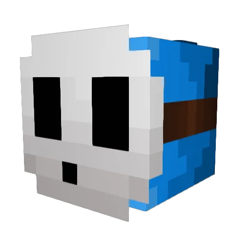 Toge_Sushi Minecraft avatar head, 3D render
