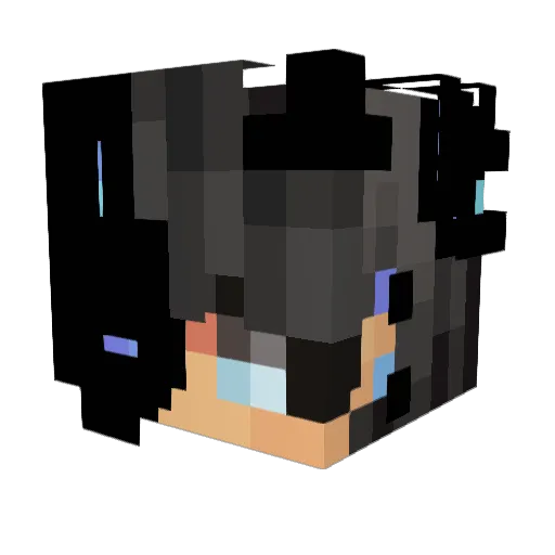 TogetherTeamPop Minecraft avatar head, 3D render