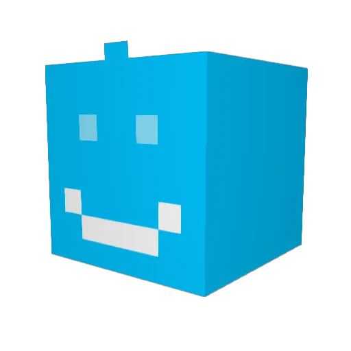 Toggeln Minecraft avatar head, 3D render