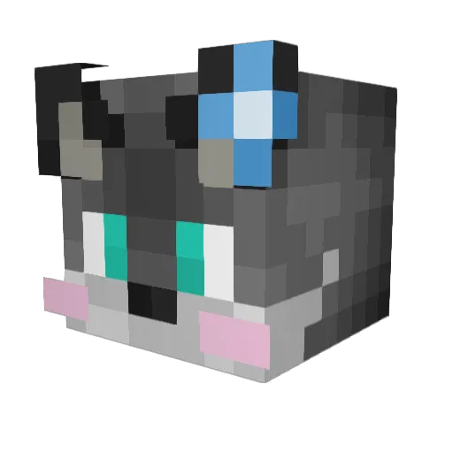 ToggleOmega Minecraft avatar head, 3D render