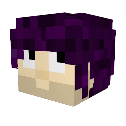 Togley Minecraft avatar head, 3D render
