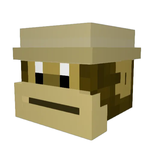 Togno_04 Minecraft avatar head, 3D render