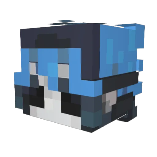Togoliere Minecraft avatar head, 3D render