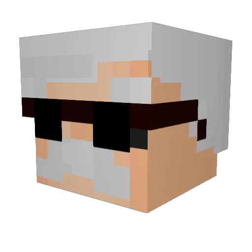 Togz2172 Minecraft avatar head, 3D render