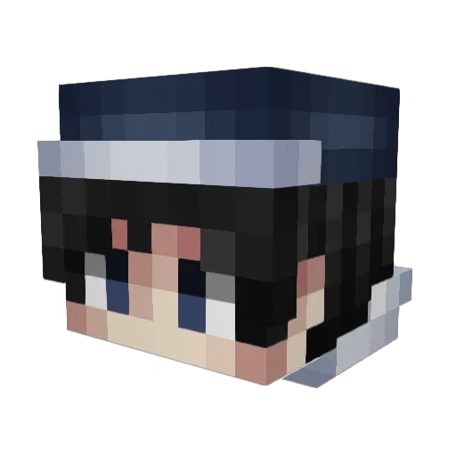 TohFah Minecraft avatar head, 3D render