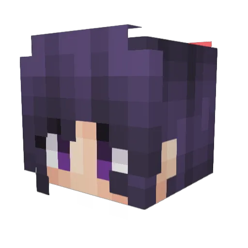 Tohka_Princess Minecraft avatar head, 3D render