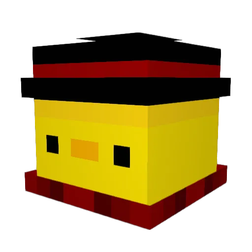 Tohmate Minecraft avatar head, 3D render