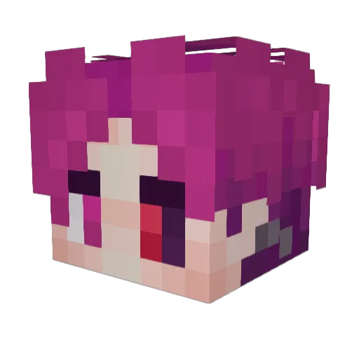 TohruDoesDrawing Minecraft avatar head, 3D render
