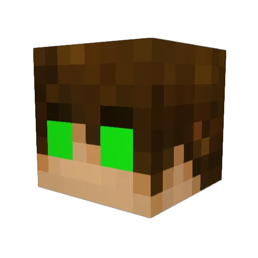TohsakaRin Minecraft avatar head, 3D render