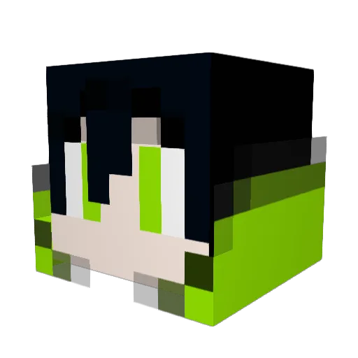 Toi2000 Minecraft avatar head, 3D render