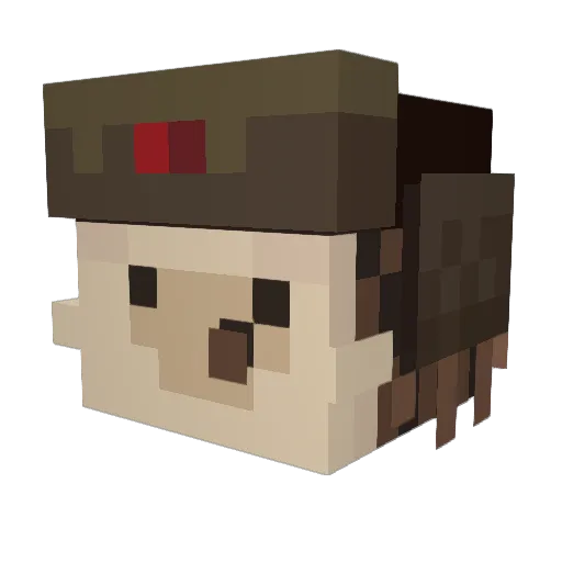 ToichiKito94 Minecraft avatar head, 3D render